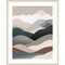 Nordic landscape mountain range 06 by Little Dean Wood Framed Wall Art Print